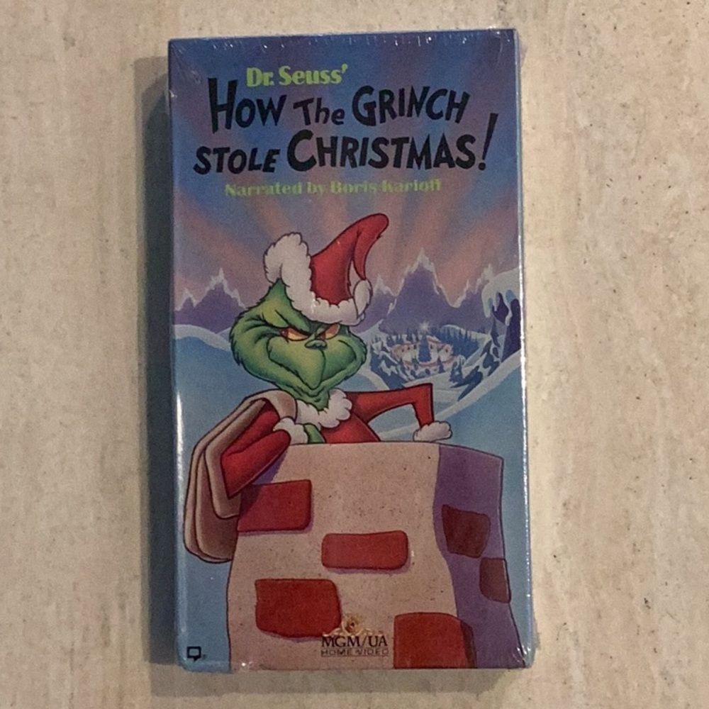 Dr Seuss How The Grinch Stole Christmas VHS New Factory Sealed MGM Gold 1996